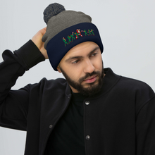 Load image into Gallery viewer, Christmas Hallway Fight Pom-Pom Beanie